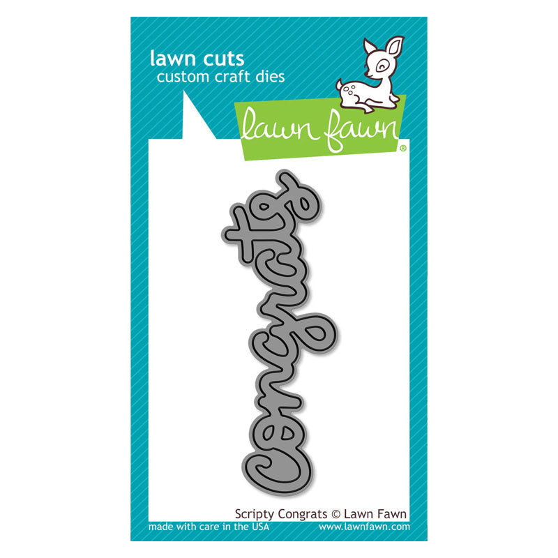Lawn Fawn Dies Scripty Congrats
