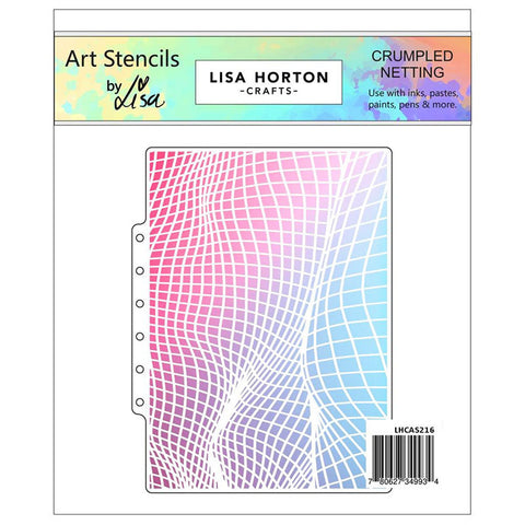 Lisa Horton Stencil Crumpled Netting