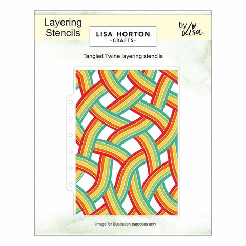 Lisa Horton Stencil Tangled Twine