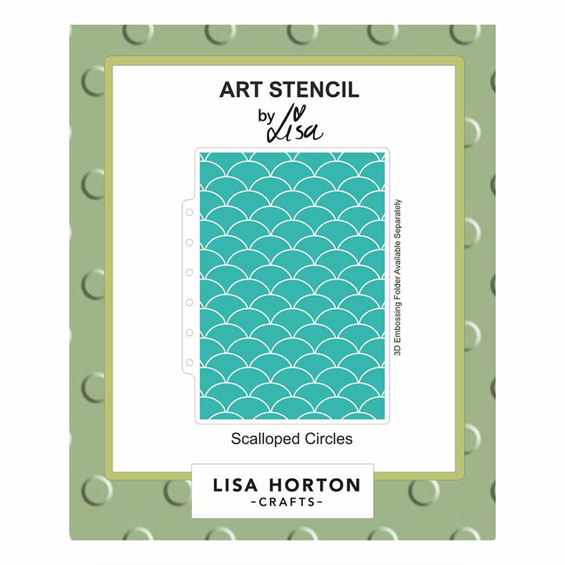 Lisa Horton Stencil Scalloped Circles
