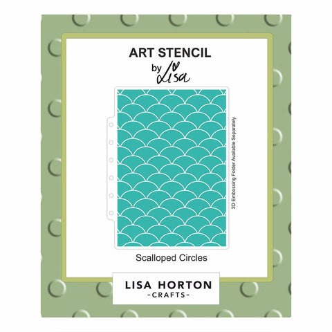 Lisa Horton Stencil Scalloped Circles