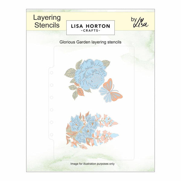 Lisa Horton Dies & Stencil Glorious Garden