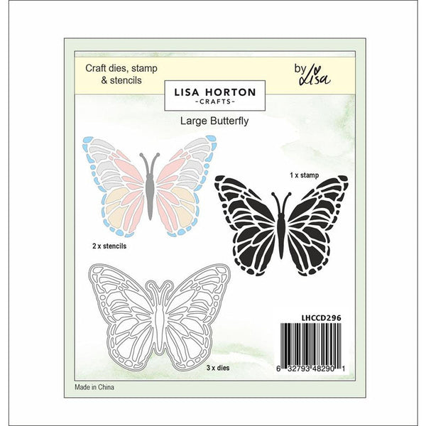 Lisa Horton Dies & Stencil Butterfly