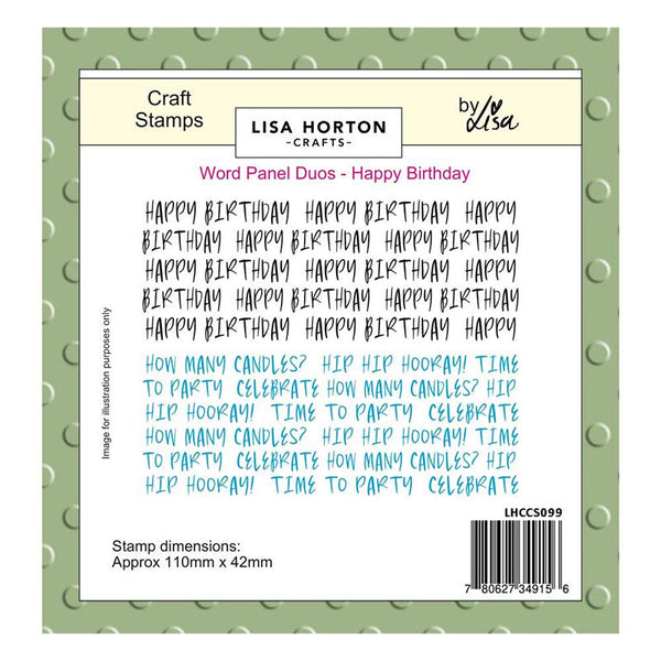 Lisa Horton Clear Stamps Happy Birthday