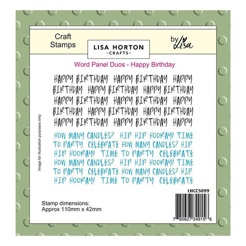 Lisa Horton Clear Stamps Happy Birthday
