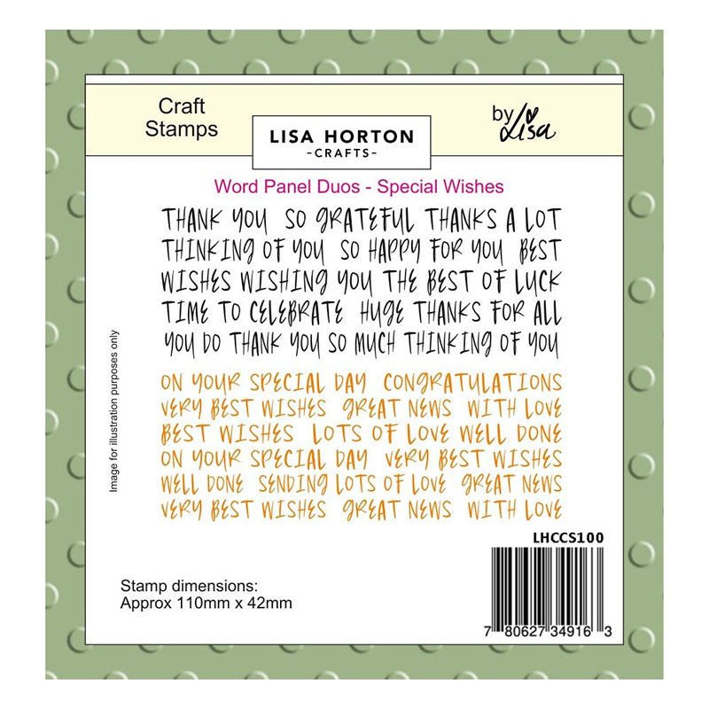 Lisa Horton Clear Stamps Special Wishes