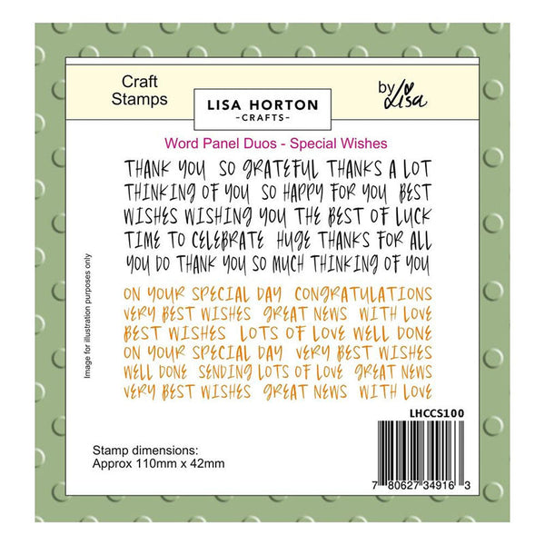 Lisa Horton Clear Stamps Special Wishes