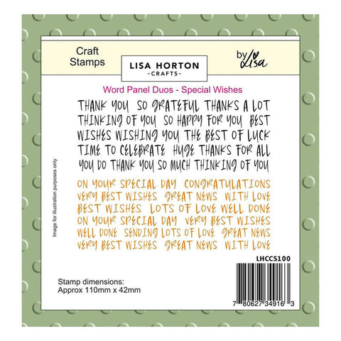 Lisa Horton Clear Stamps Special Wishes