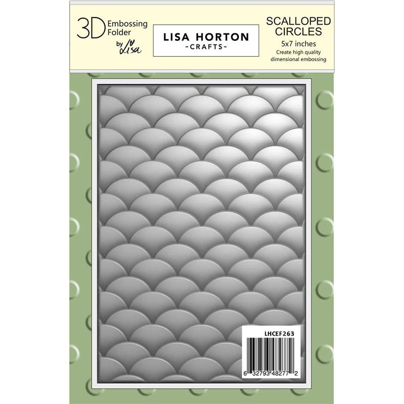 Lisa Horton Embossing Folder Scalloped Circles
