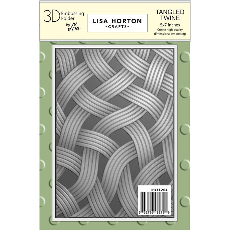 Lisa Horton Embossing Folder Tangled Twine