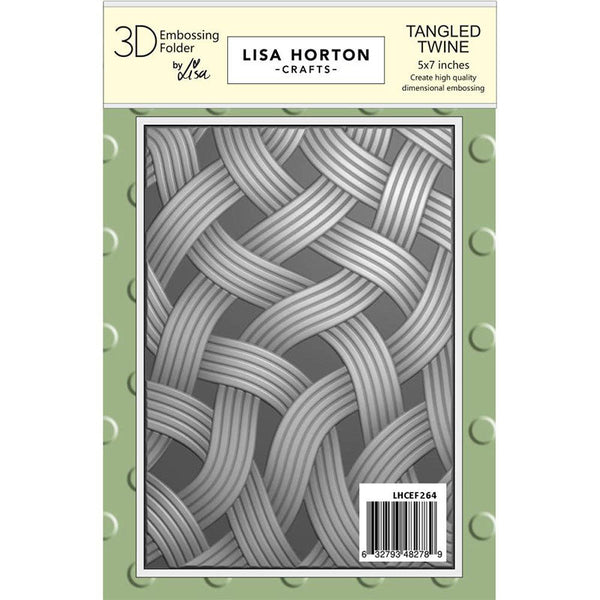 Lisa Horton Embossing Folder Tangled Twine