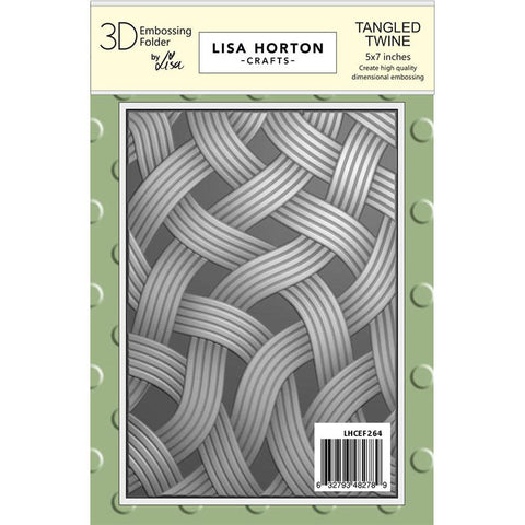 Lisa Horton Embossing Folder Tangled Twine