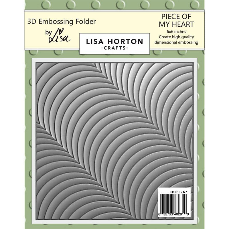 Lisa Horton Embossing Folder Piece Of My Heart