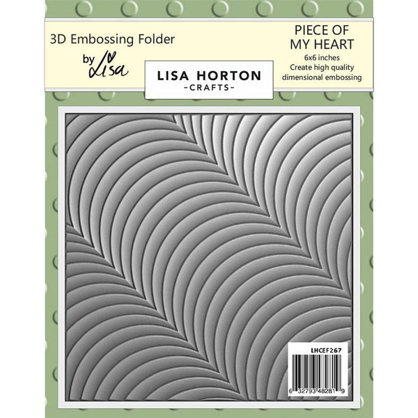 Lisa Horton Embossing Folder Piece Of My Heart