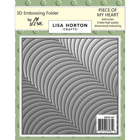 Lisa Horton Embossing Folder Piece Of My Heart