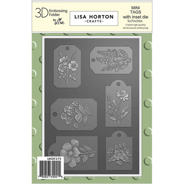 Lisa Horton Embossing Folder Mini Tags