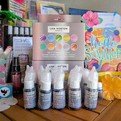 Lisa Horton Crafts Cloud 9 Metallic Reinker 10pc