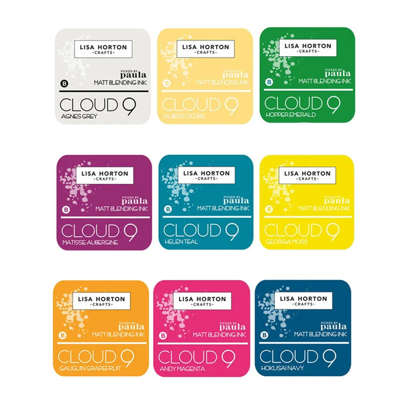Lisa Horton Matt Blending Pad 9pc Assorted