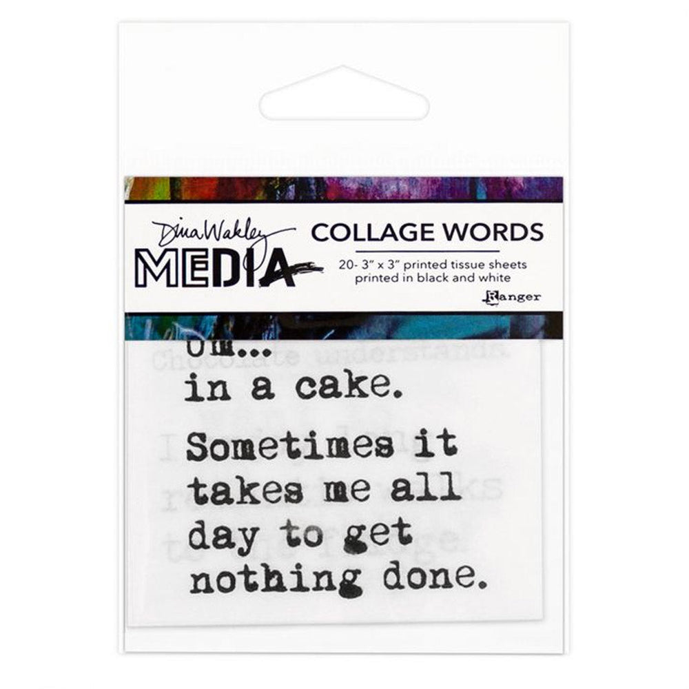 Dina Wakley Collage Word Pack 3