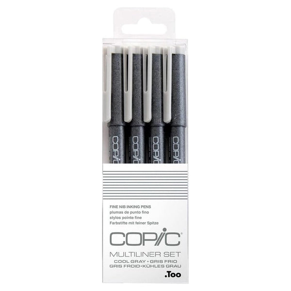 COPIC Multiliner Pen 4pc Warm Gray