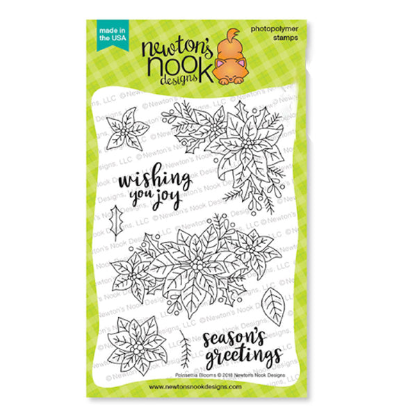 Newton's Nook Designs Clear Stamps Poinsettia Blooms