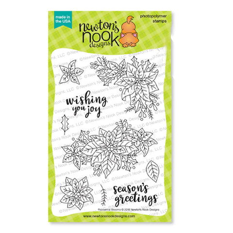 Newton's Nook Designs Clear Stamps Poinsettia Blooms