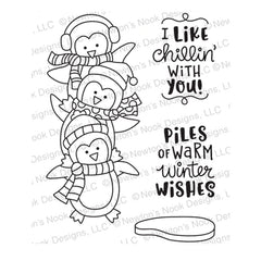 Newton’s Nook Designs Clear Stamps Penguin Pile