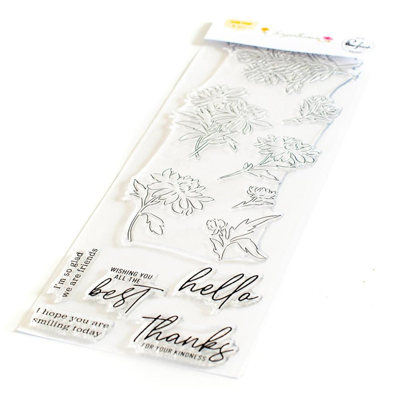 Pinkfresh Studio Clear Stamps Chrysanthemum 1