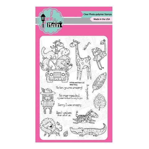 Pink & Main Clear Stamps Wild Thing