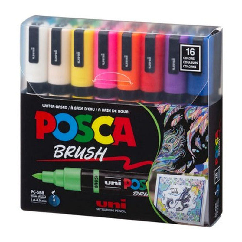 POSCA Marker PC-5BR 16pc Assorted