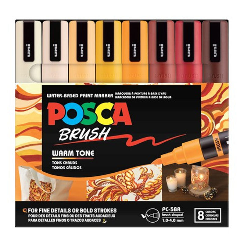 POSCA Marker PC-5BR 8pc Warm Tone