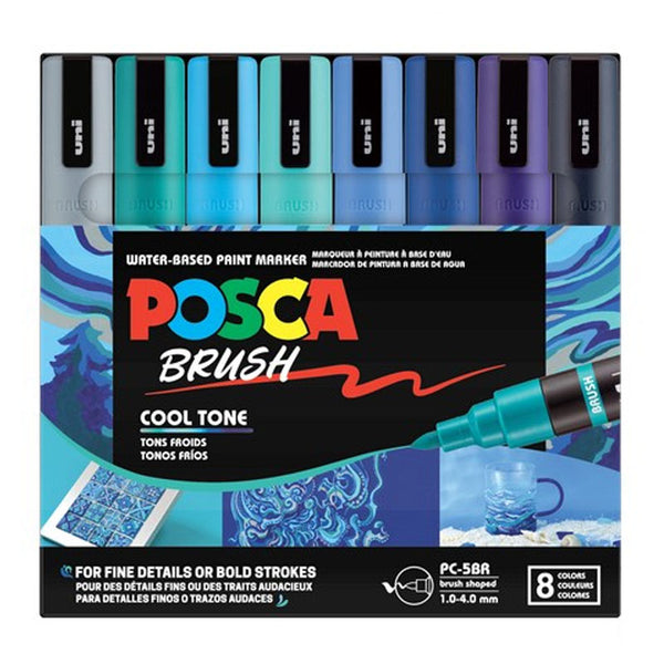 POSCA Marker PC-5BR 8pc Cool Tone