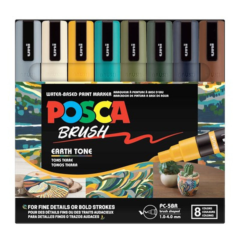 POSCA Marker PC-5BR 8pc Earth Tone