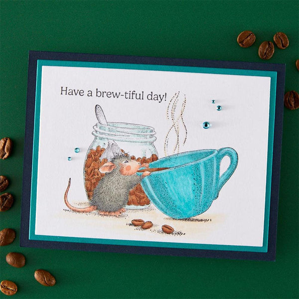 Spellbinders Cling Stamp Brew-tiful Day