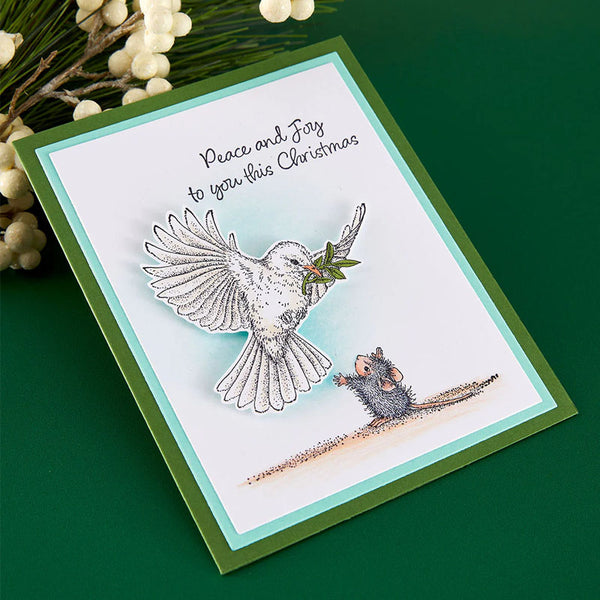 Spellbinders Cling Stamp Sending Peace