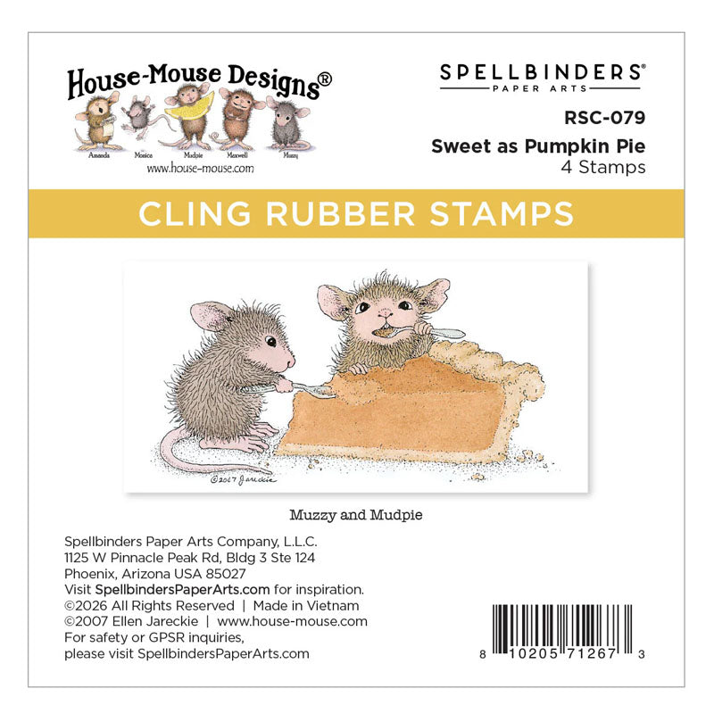 Spellbinders Cling Stamp Sweet as Pumpkin Pie