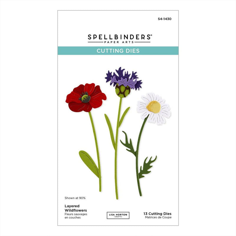 Spellbinders Dies Layered Wildflowers
