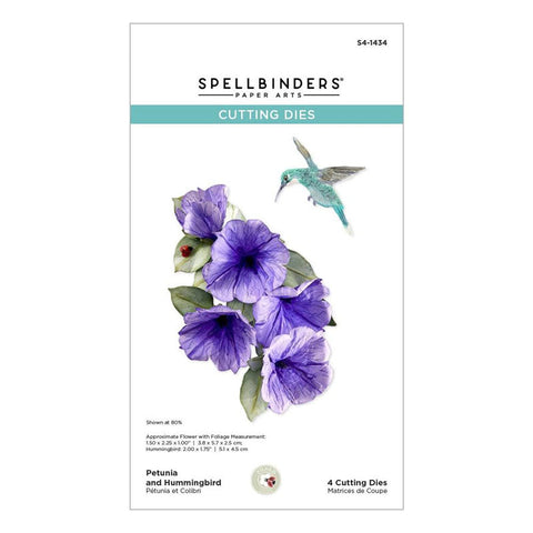 Spellbinders Dies Petunia And Hummingbird