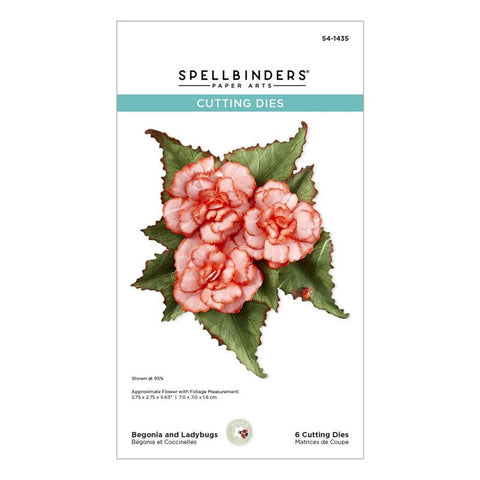 Spellbinders Dies Begonia And Ladybugs