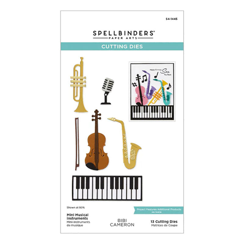 Spellbinders Dies Mini Musical Instruments