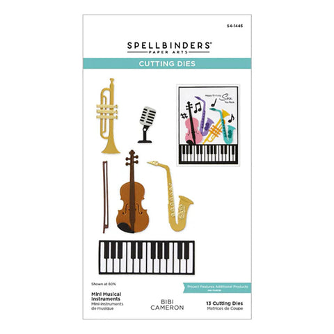 Spellbinders Dies Mini Musical Instruments