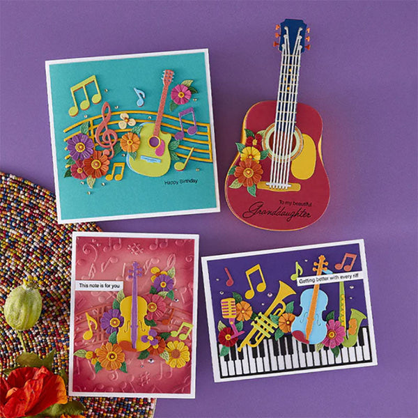 Spellbinders Dies Mini Musical Instruments