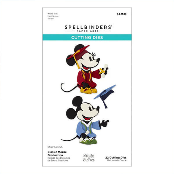 Spellbinders Dies Classic Mouse Graduation