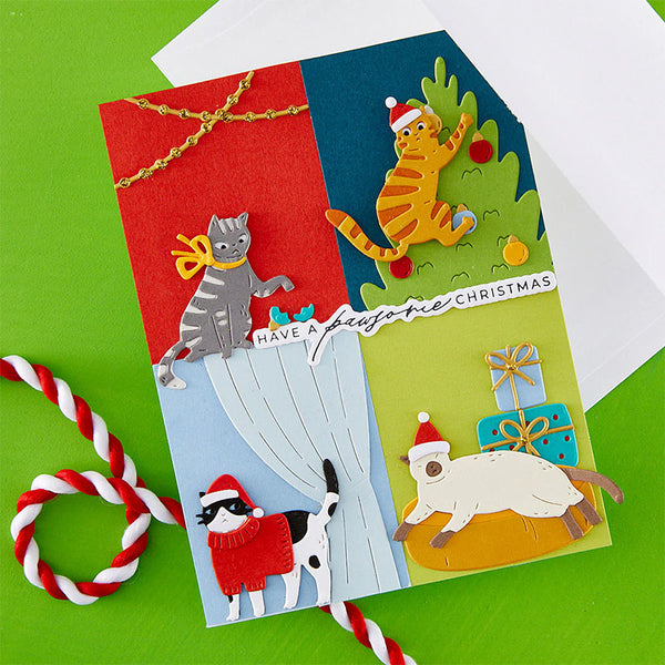 Spellbinders Dies Christmas Cats