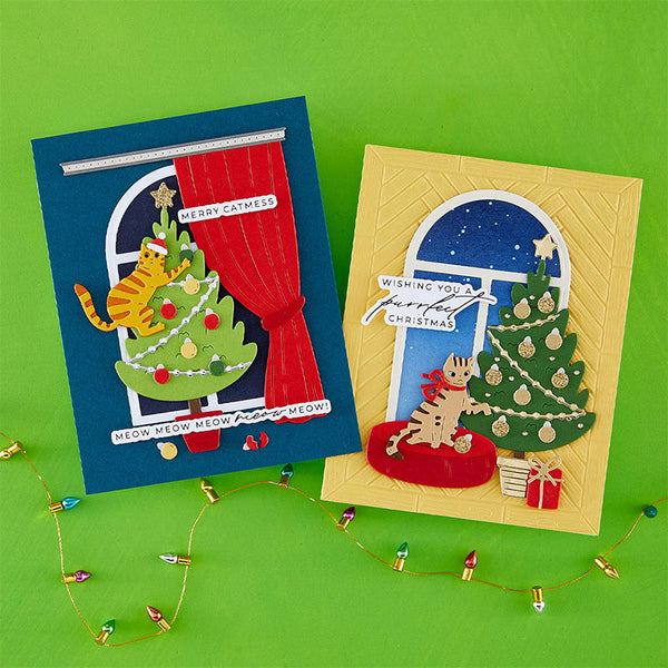 Spellbinders 3pc Dies Christmas Cats Bundle
