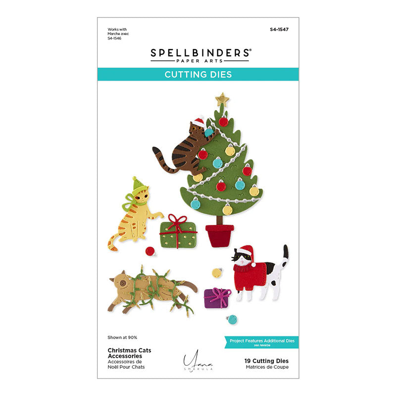 Spellbinders Dies Christmas Cats Accesories