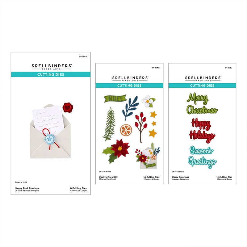 Spellbinders 3pc Dies Dear Santa Bundle