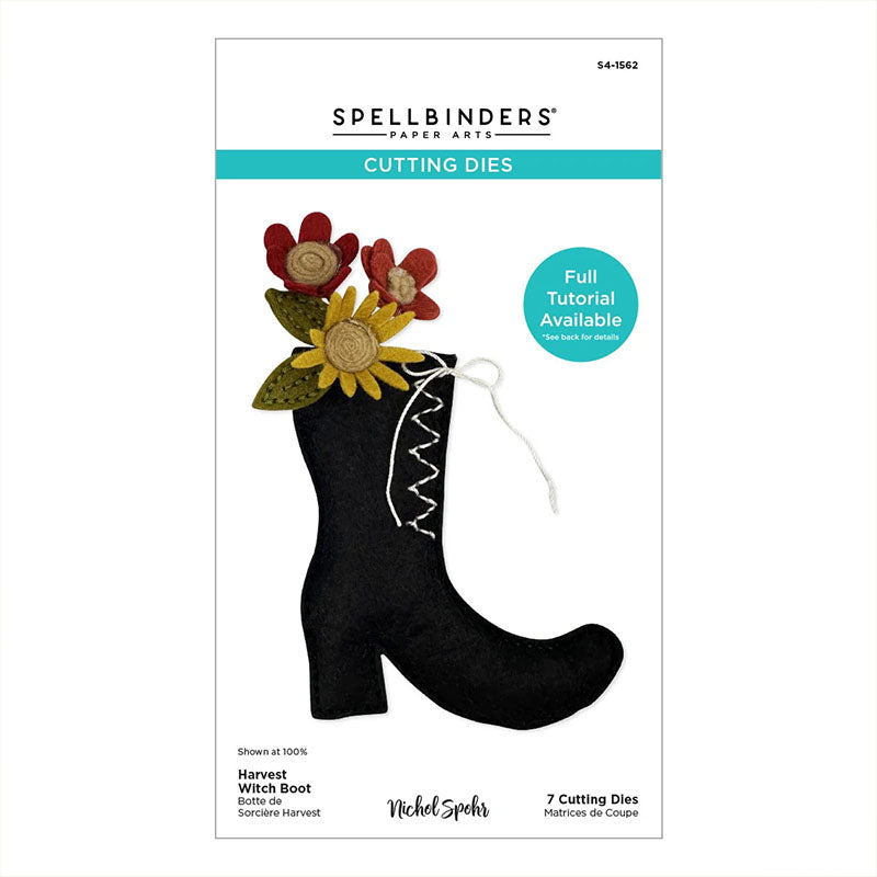 Spellbinders Dies Felt Harvest Witch Boot