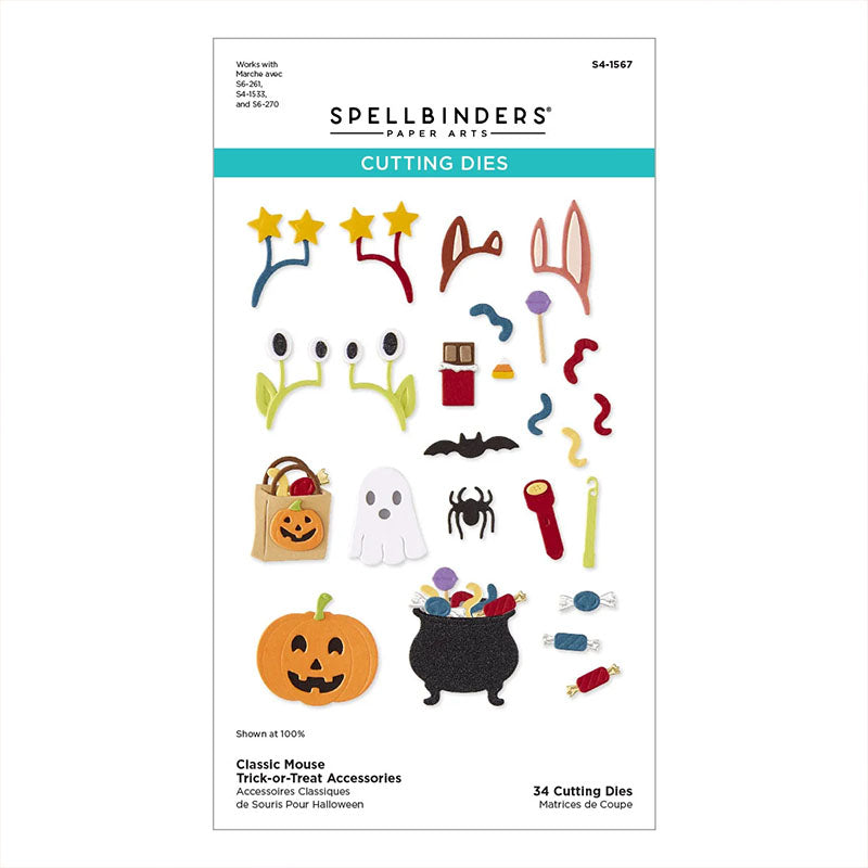 Spellbinders Dies Classic Mouse Trick-or-Treat Accessories