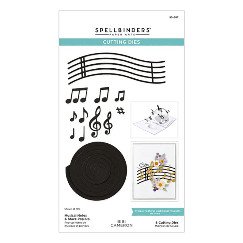 Spellbinders Dies Musical Notes & Stave